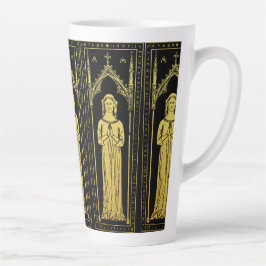 Caneca De Café Latte Retrato medieval inglês 1300 Lady Joan Cobham