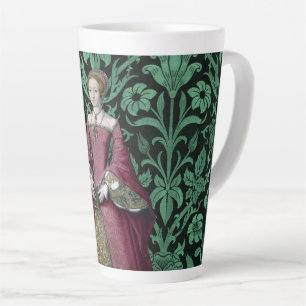 Caneca De Café Latte Retrato Princesa Elizabeth Tudor, Rainha