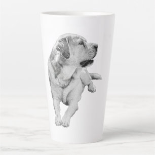 Caneca De Café Latte Retriever, Sombreado Suave