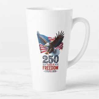 Caneca De Café Latte Retrô 250 Anos de Liberdade EUA Patriótico 4 de Ju