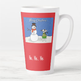 Caneca De Café Latte Rex A TV Terrier Christmas Latte Mug