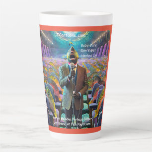 Caneca De Café Latte Rick London Fish Nightclub Singer Comic