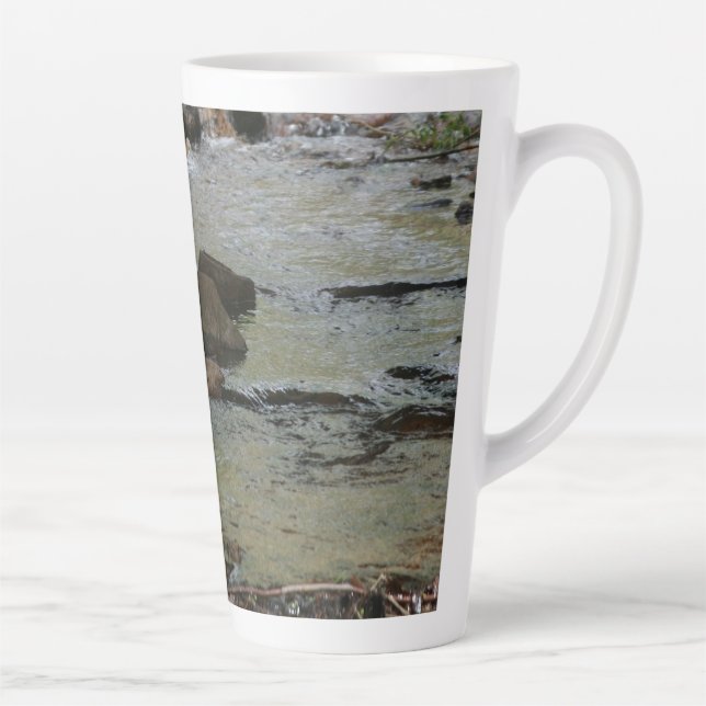 Caneca De Café Latte Rio Água Café Mug (Direita)