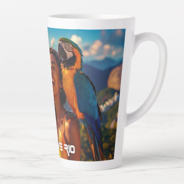 CANECA DE CAFÉ LATTE RIO - NÓS AMAMOS O RIO - (Direita)