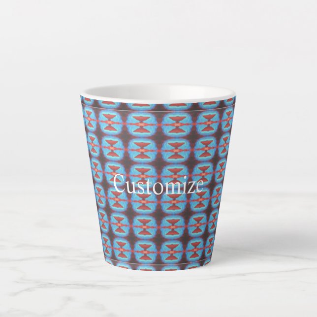 Caneca De Café Latte Rochas vermelhas do Navajo Thunder_Cove (Frente)