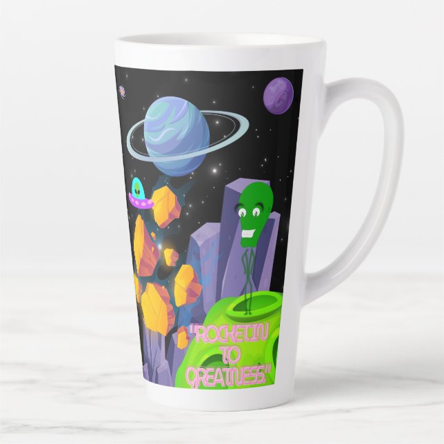 CANECA DE CAFÉ LATTE ROCHEING TO GREATESS (Direita)