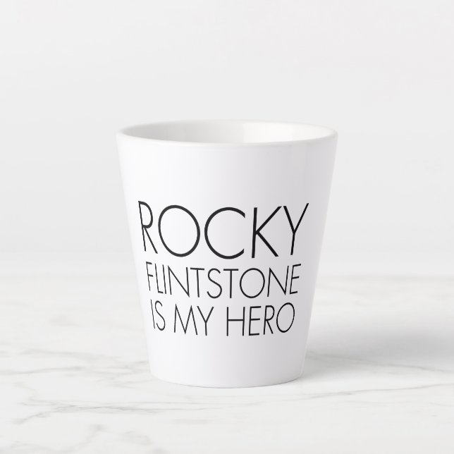 Caneca De Café Latte Rocky Flintstone Belinda (Frente)