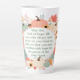 Caneca De Café Latte Romanos 15:13 Outono
