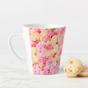 Caneca De Café Latte Rosa