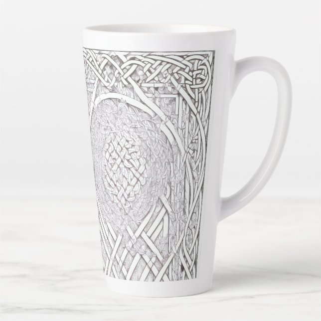 Caneca De Café Latte Rosa Celta A (Direita)