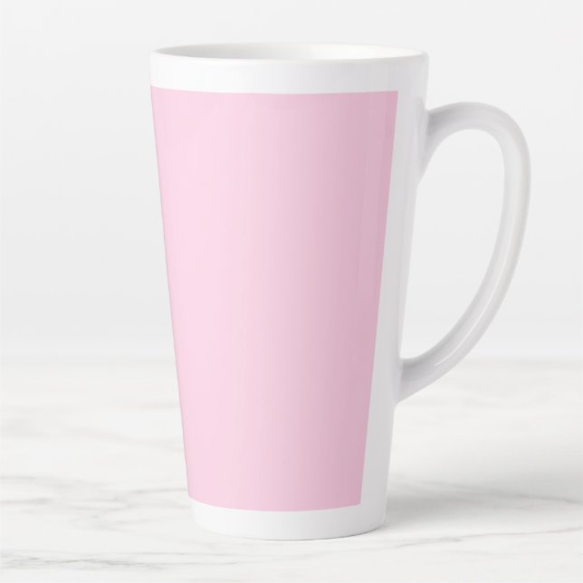Caneca De Café Latte Rosa claro de reconhecimento de canceres de mama (Direita)