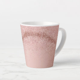 Caneca De Café Latte Rosa cor-de-rosa-claro-Dourado