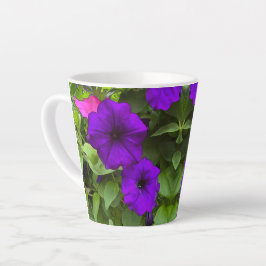 Caneca De Café Latte Rosa Petúnia - Caneca de Latte