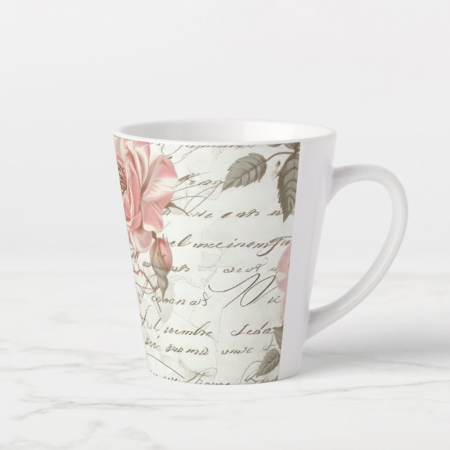 Caneca De Café Latte Rosa Pink Coffee Mug (Direita)