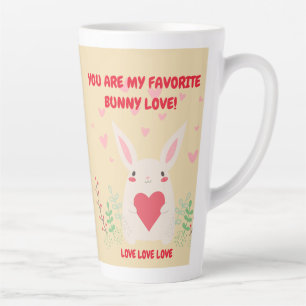 Caneca De Café Latte Rosa Vermelho Você É Meu Namorados De Amor.