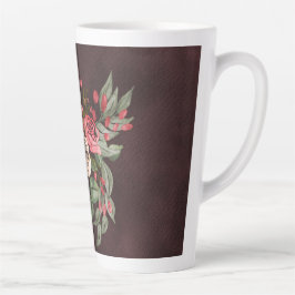 Caneca De Café Latte Rose Bouquet