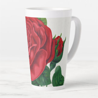Caneca De Café Latte Rose Print Rochester Lithographing and Printing Co