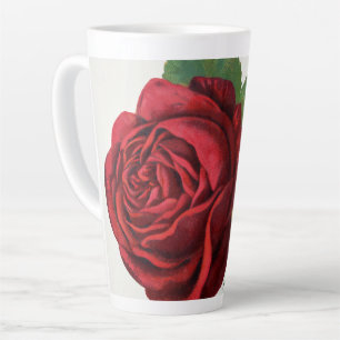 Caneca De Café Latte Rose Print Rochester Litografia e Companhia de Imp