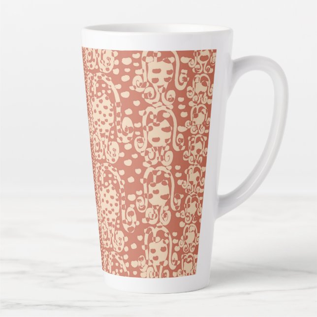Caneca De Café Latte Rosebulbs Cupflowers (Direita)