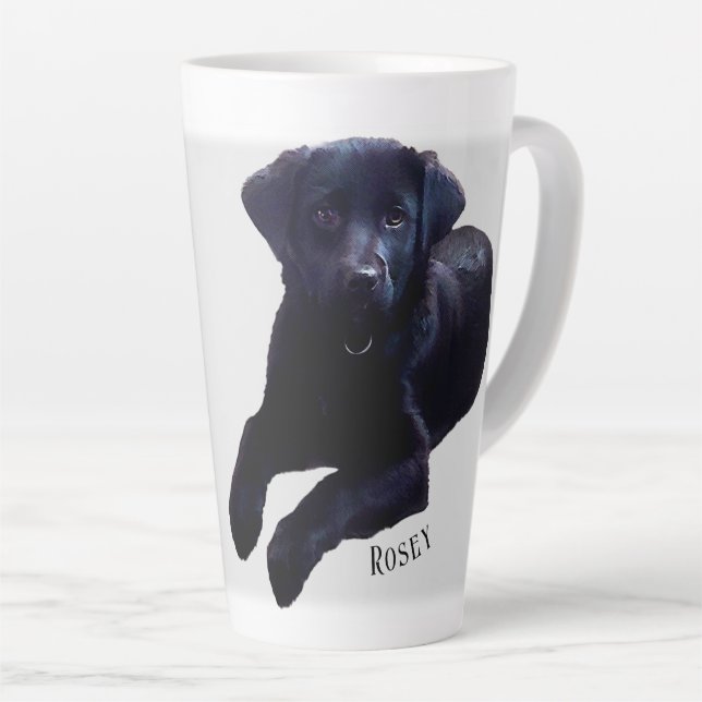 Caneca De Café Latte Rosey Cup (Ângulo direito)