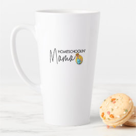 Caneca De Café Latte "Rosie" Homeschoolin Mama Latte Mug