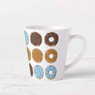 Caneca De Café Latte Rosquinha com Sprinkles Mug - Presente para o sobr