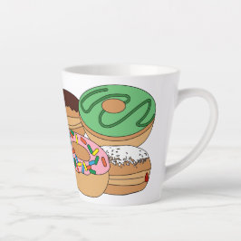 Caneca De Café Latte Rosquinha de gelatina