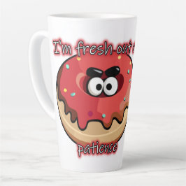 Caneca De Café Latte Rosquinha zangada: Fresca da paciência