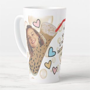 Caneca De Café Latte Rosto Engraçado Você é minha foto de Boba