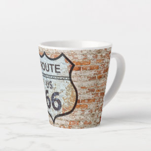 CANECA DE CAFÉ LATTE ROTA US 66
