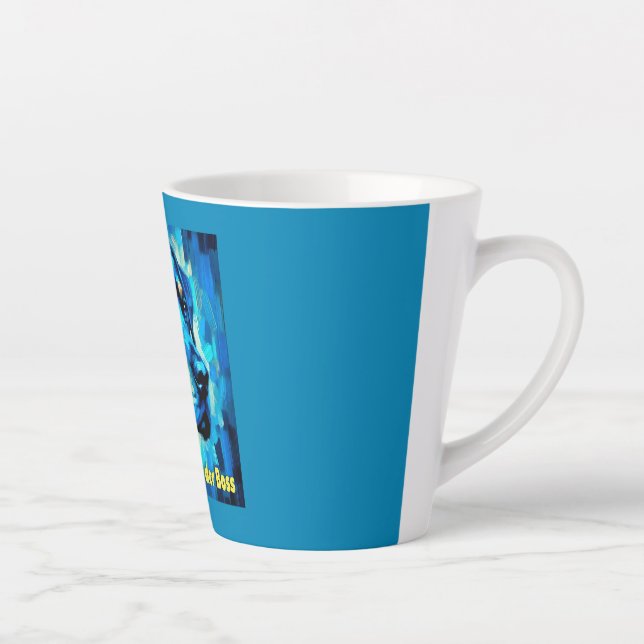 Caneca De Café Latte Rottweiler (Direita)