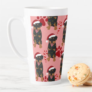 Caneca De Café Latte Rottweiler Natal