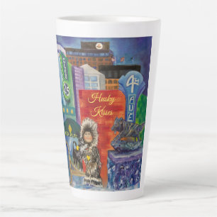 Caneca De Café Latte Rouco do Alasca Kisses Latte Mug