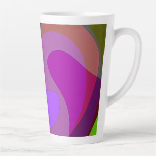 Caneca De Café Latte Roxo E Verde 403