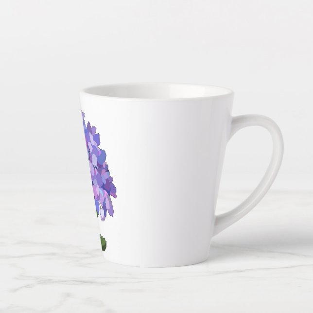 Caneca De Café Latte Roxo Hydrangea lmug (Direita)