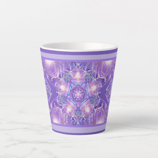 Caneca De Café Latte Roxo W1 (Frente)
