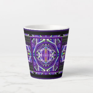 Caneca De Café Latte Roxo W3
