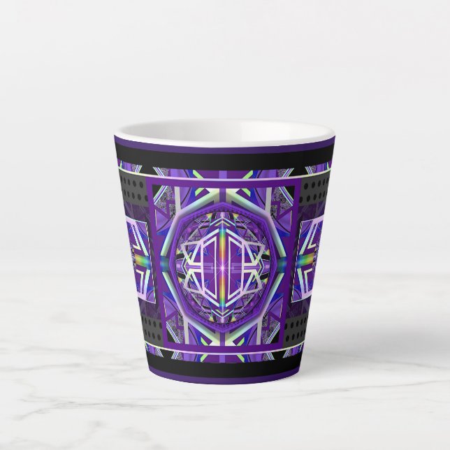 Caneca De Café Latte Roxo W3 (Frente)