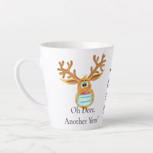 Caneca De Café Latte Rudolph A Rena Mascarada Mais Tarde