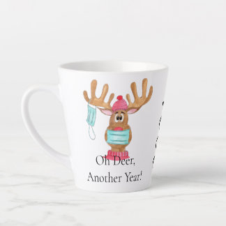 Caneca De Café Latte Rudolph A Rena Mascarada Mais Tarde