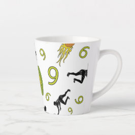 Caneca De Café Latte Rugby game are on