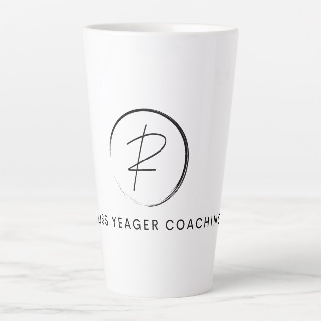 Caneca De Café Latte Russ Yeager Coaching Signature Logo (Frente)