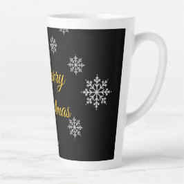 Caneca De Café Latte Russo Mínimo Personalizável Invernos Elegantes