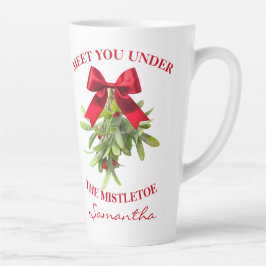 Caneca De Café Latte Rustic Country Western Mistletoe Large Mug