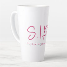 S.I.P.S. Tall Latte Mug - Rosa