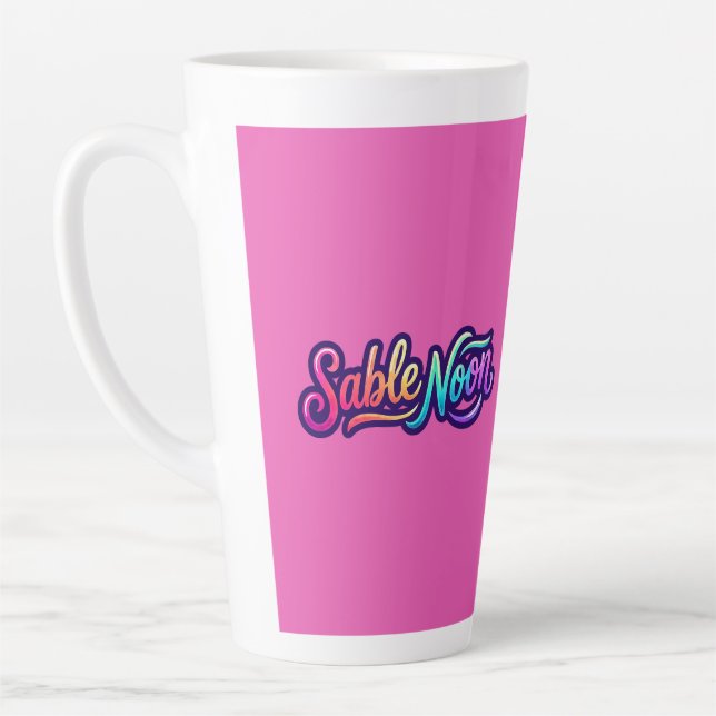 Caneca De Café Latte Sable Noon - Logotipo Básico (Esquerda)
