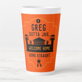 Caneca De Café Latte Saia Da Prisão Presente De Libertação