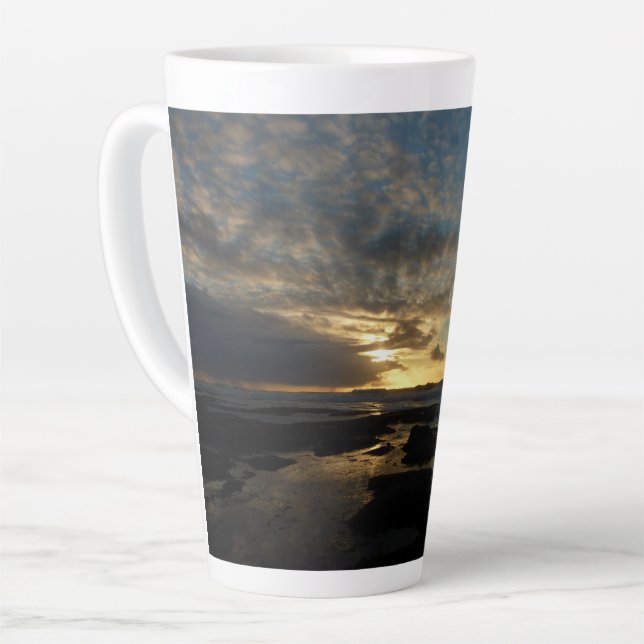 Caneca De Café Latte San Diego Sunset III Stuning, paisagem na Califórn (Ângulo esquerdo)