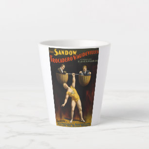 Caneca De Café Latte Sandow Eugen Sandow Vaudeville Weightlifter