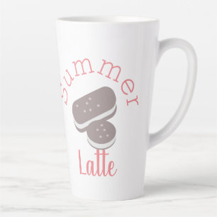 Caneca De Café Latte Sanduíche de Sorvete de Verão Fofo